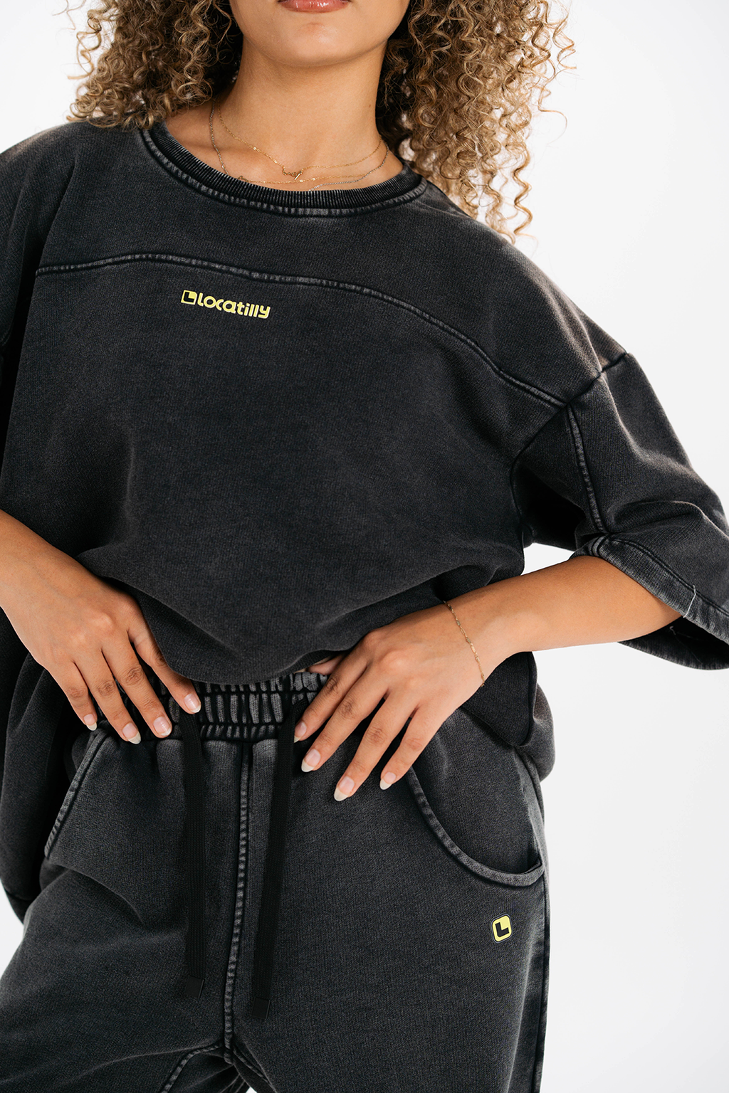 SET Unisex / Cotton washing Black